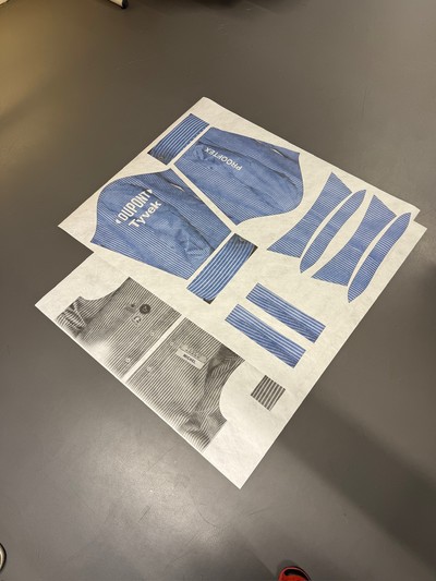 Research "Archives&trade; x Kashmire" - Tyvek Trompe l'Oeil Shirt - © Visual (Archives) Society