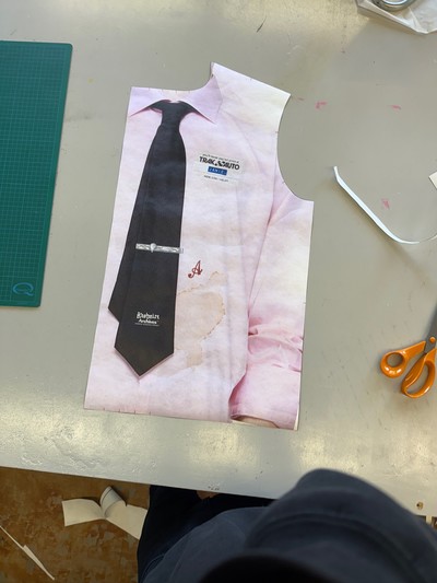 Research "Archives&trade; x Kashmire" - Tyvek Trompe l'Oeil Shirt - © Visual (Archives) Society