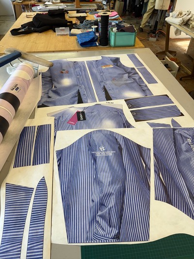 Research "Archives&trade; x Kashmire" - Tyvek Trompe l'Oeil Shirt - © Visual (Archives) Society