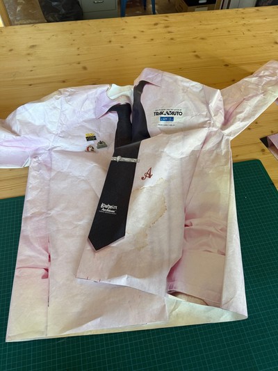 Research "Archives&trade; x Kashmire" - Tyvek Trompe l'Oeil Shirt - © Visual (Archives) Society